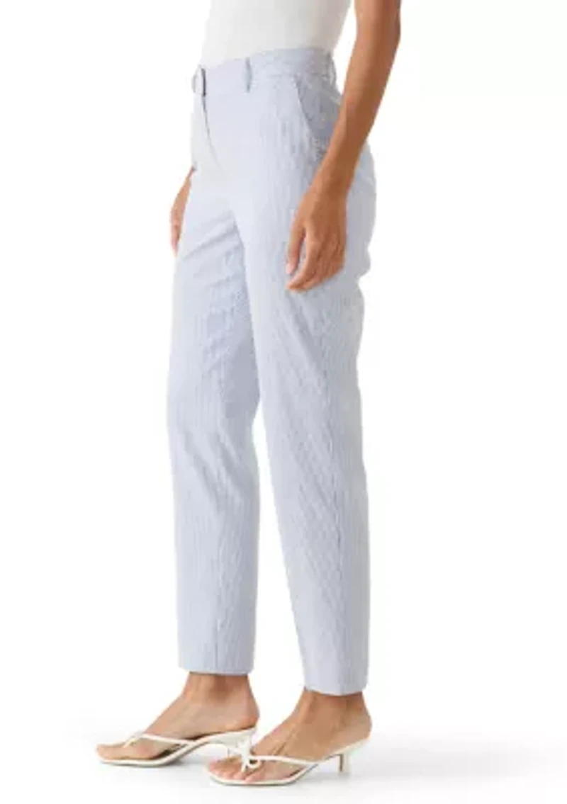 Women's Seersucker Slim Pants