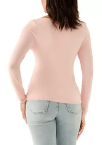 Women's Long Sleeve Boat Neck Sweater