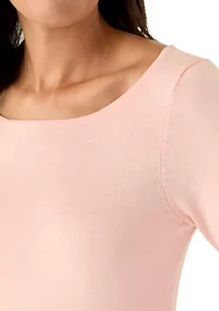 Women's Long Sleeve Boat Neck Sweater