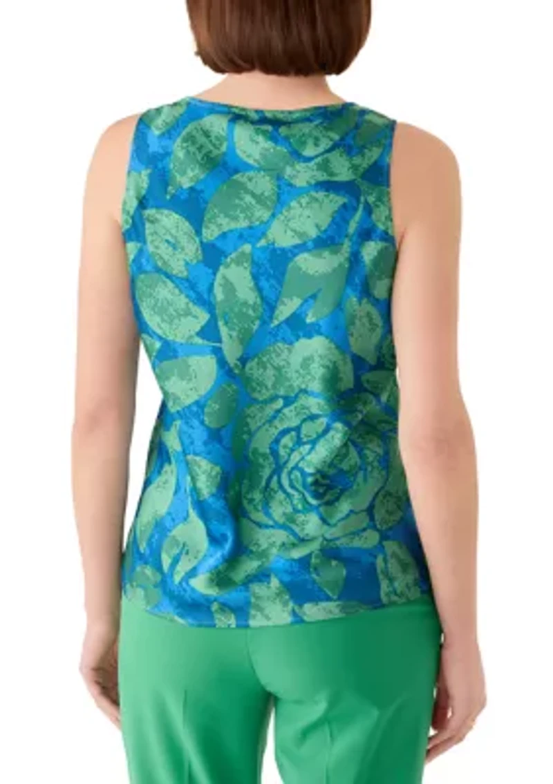 Women's Sleeveless Floral Tank Top