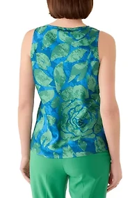 Women's Sleeveless Floral Tank Top