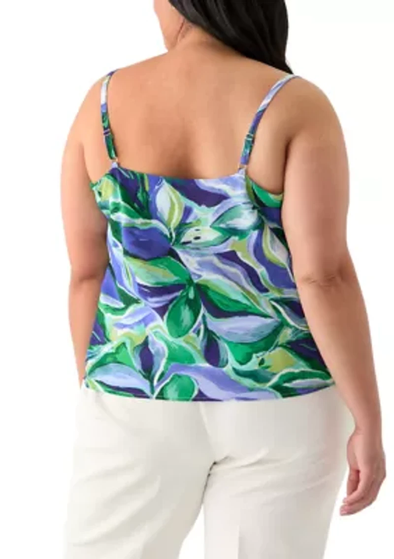 Women's Printed Cowl Neck Cami