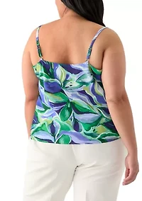 Women's Printed Cowl Neck Cami