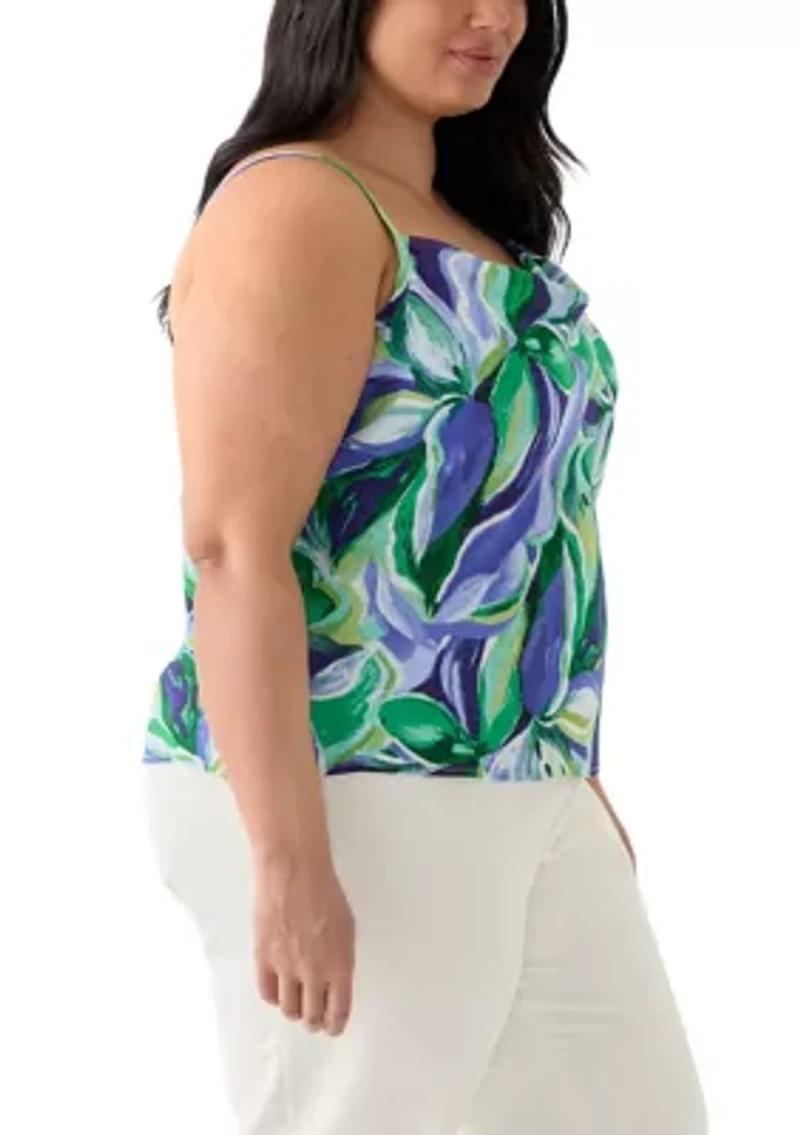 Women's Printed Cowl Neck Cami