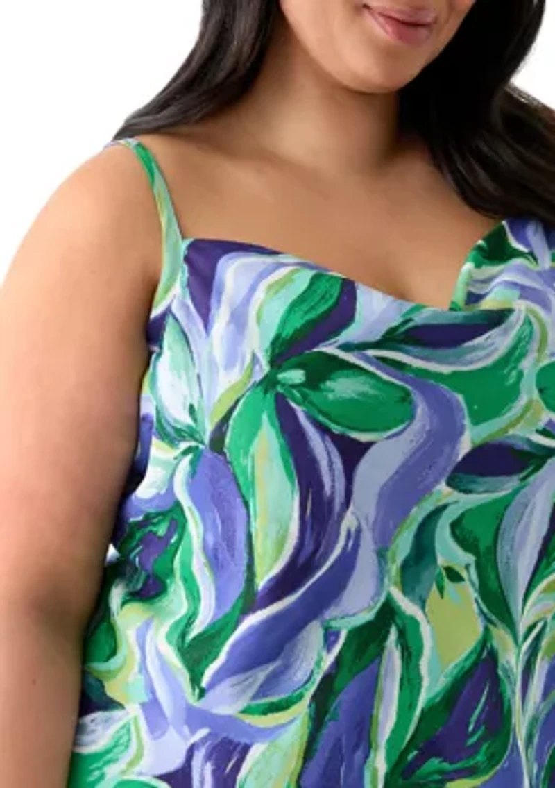 Women's Printed Cowl Neck Cami