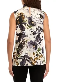 Women's Satin Bow Blouse