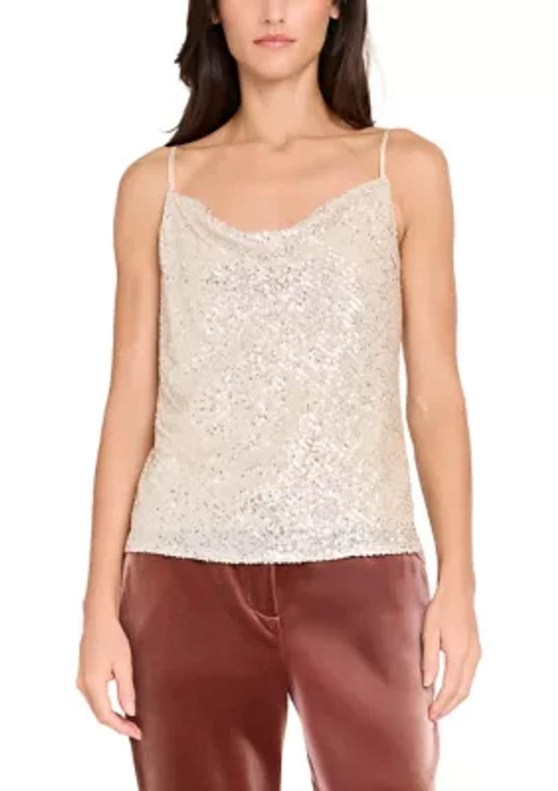 Women's Sleeveless Sequin Top