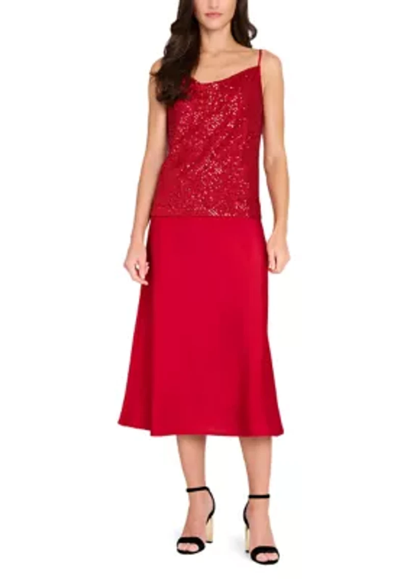 Women's Sleeveless Sequin Top