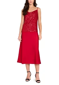 Women's Sleeveless Sequin Top