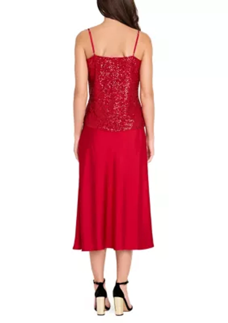 Women's Sleeveless Sequin Top