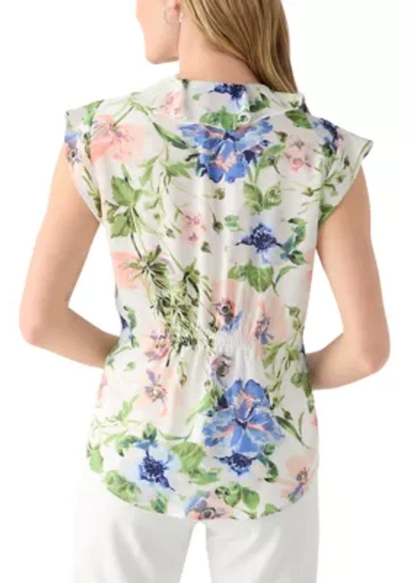 Petite Georgette Printed Top