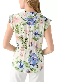 Petite Georgette Printed Top