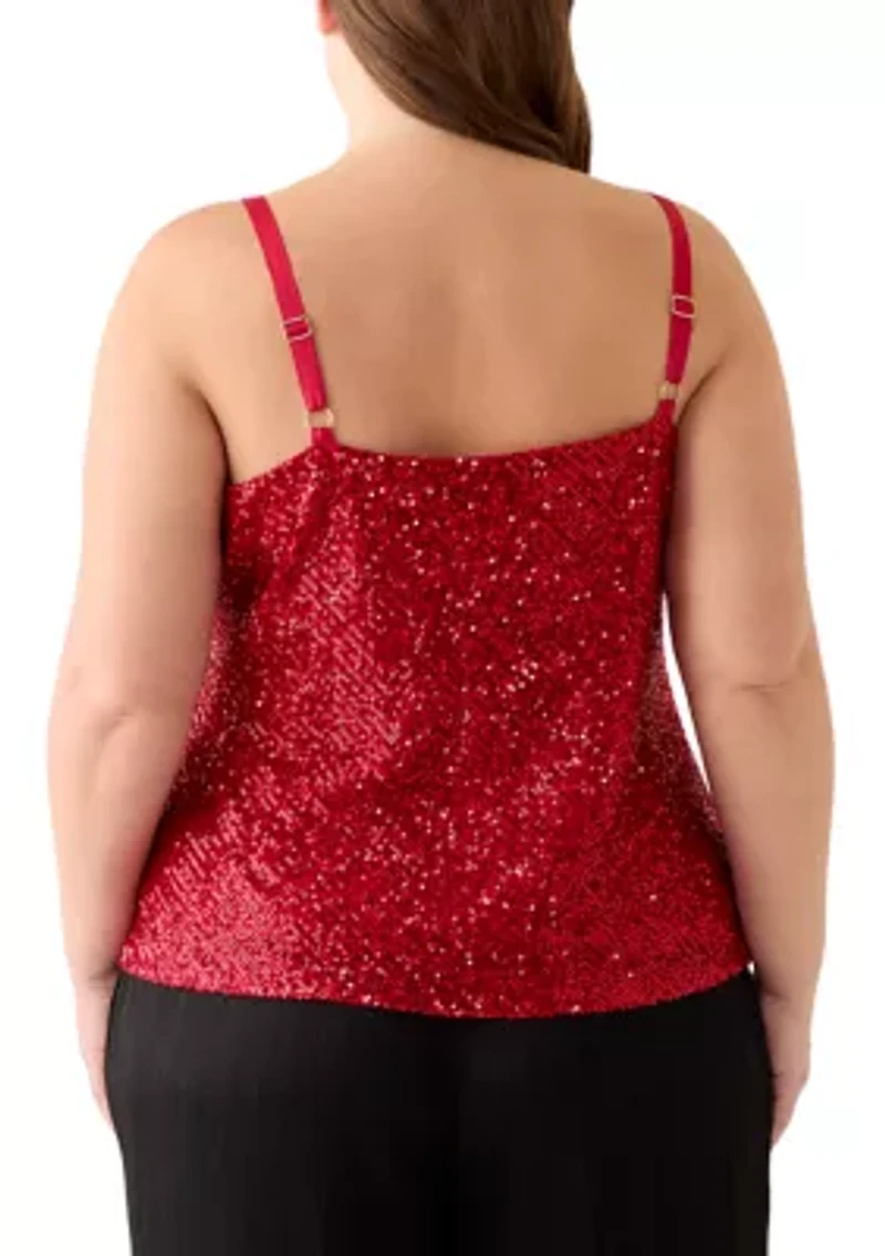 Plus Sequin Tank