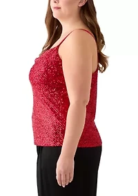 Plus Sequin Tank