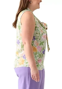 Plus Bow Blouse