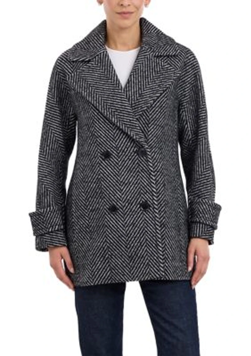 Women's Double Breast Short Wool Coat