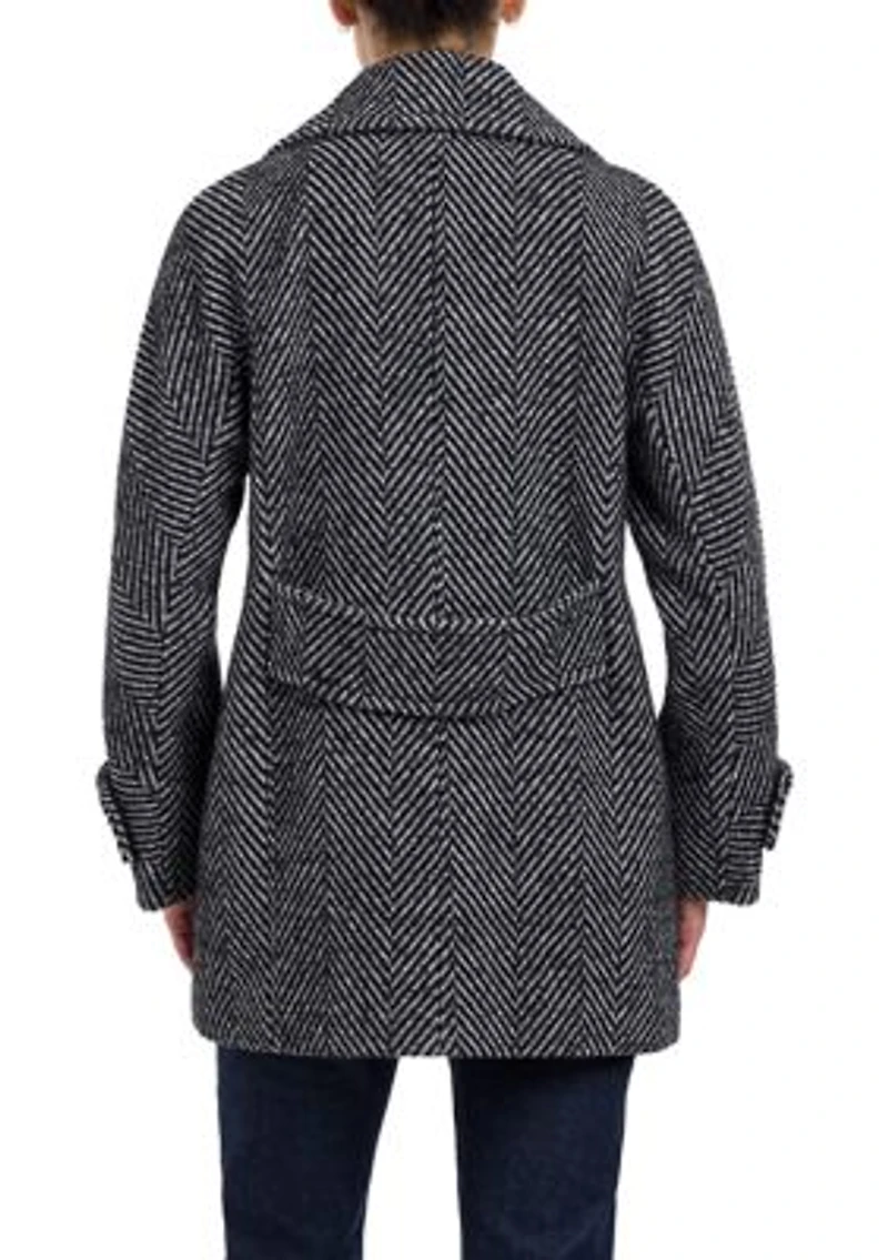 Women's Double Breast Short Wool Coat