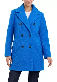 Women's Double Breasted Mid Length Wool Coat