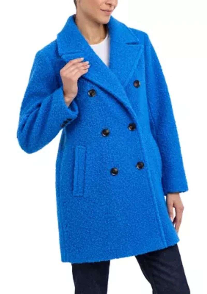 Women's Double Breasted Mid Length Wool Coat