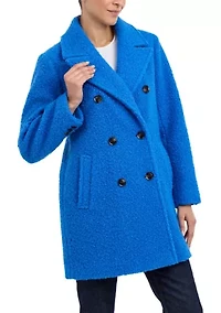 Women's Double Breasted Mid Length Wool Coat