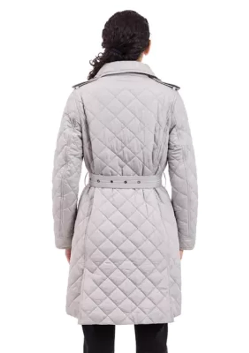Quilted Jacket with Belt