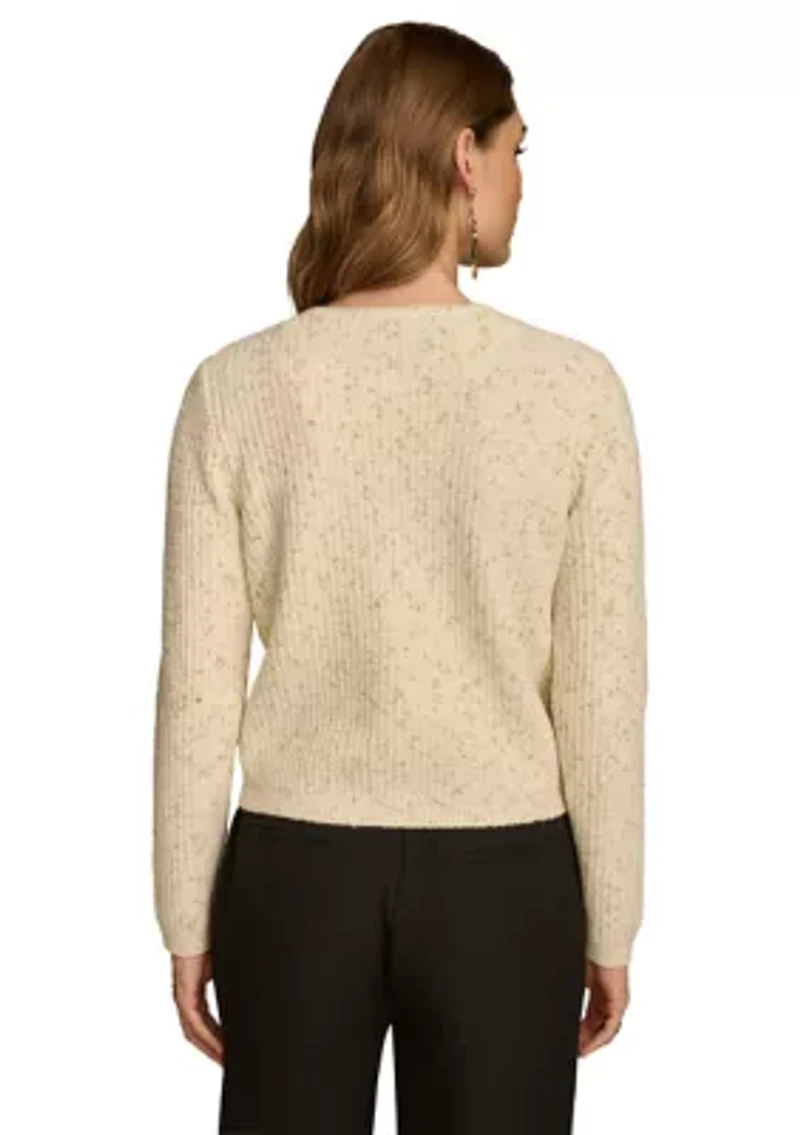 Women's Sweater Knit Button Down Cardigan