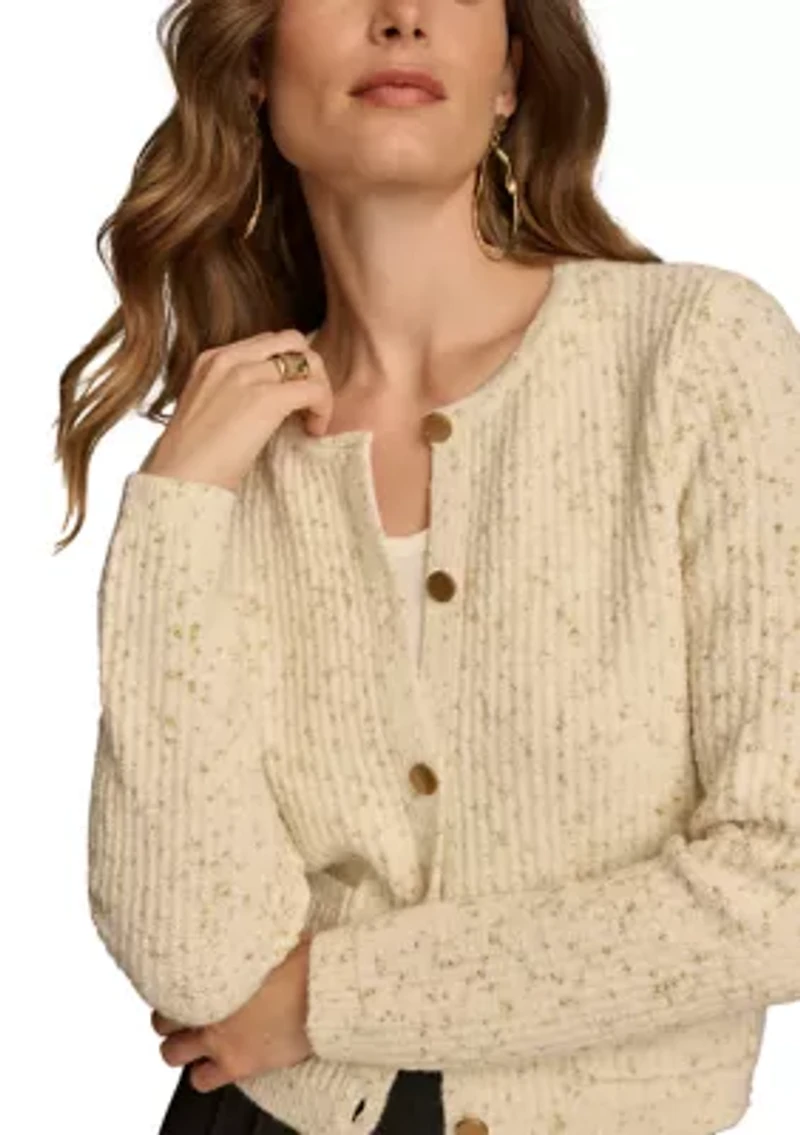 Women's Sweater Knit Button Down Cardigan