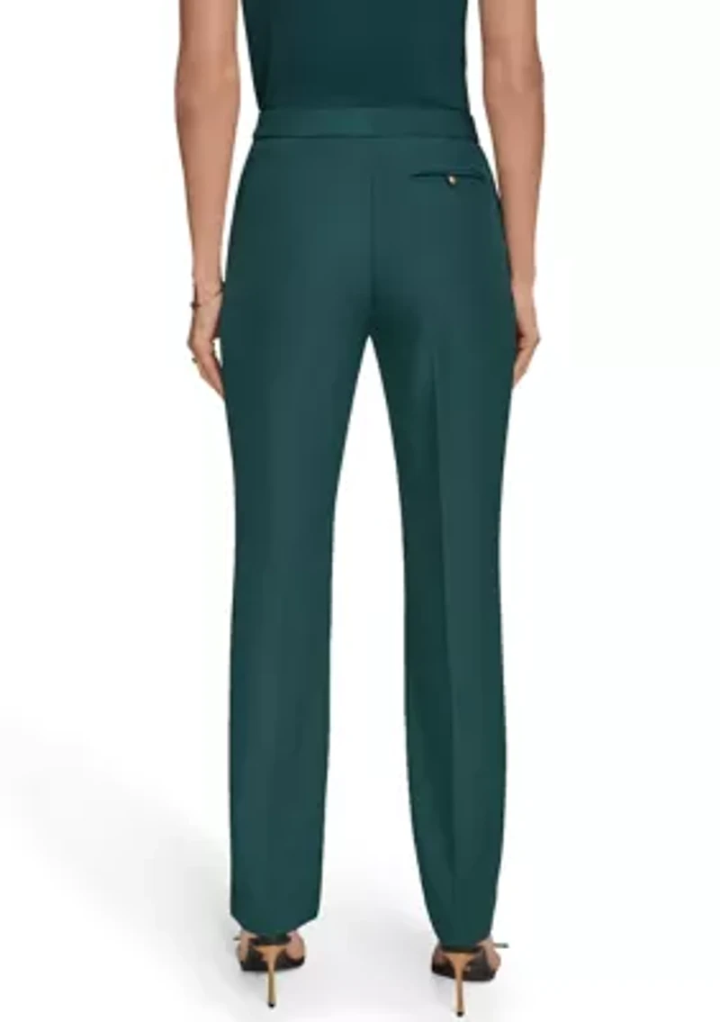 Woman's High-Rise Straight Leg Suit Pants