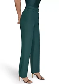 Woman's High-Rise Straight Leg Suit Pants