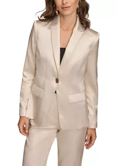 Women's Novelty One Button Jacket