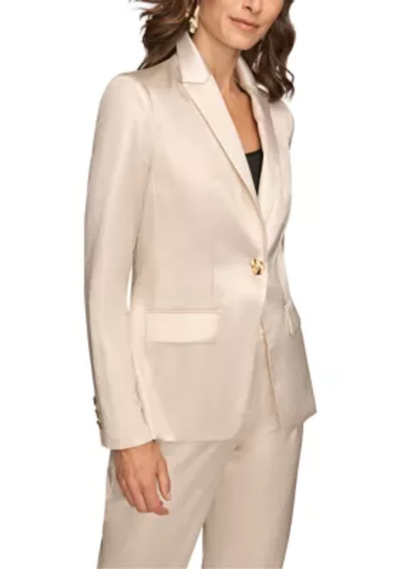 Women's Novelty One Button Jacket