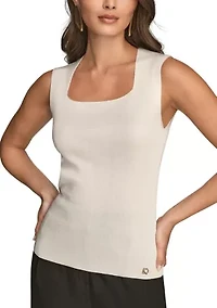 Women's Square Neck Sweater Top