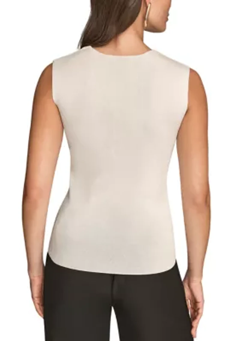 Women's Square Neck Sweater Top