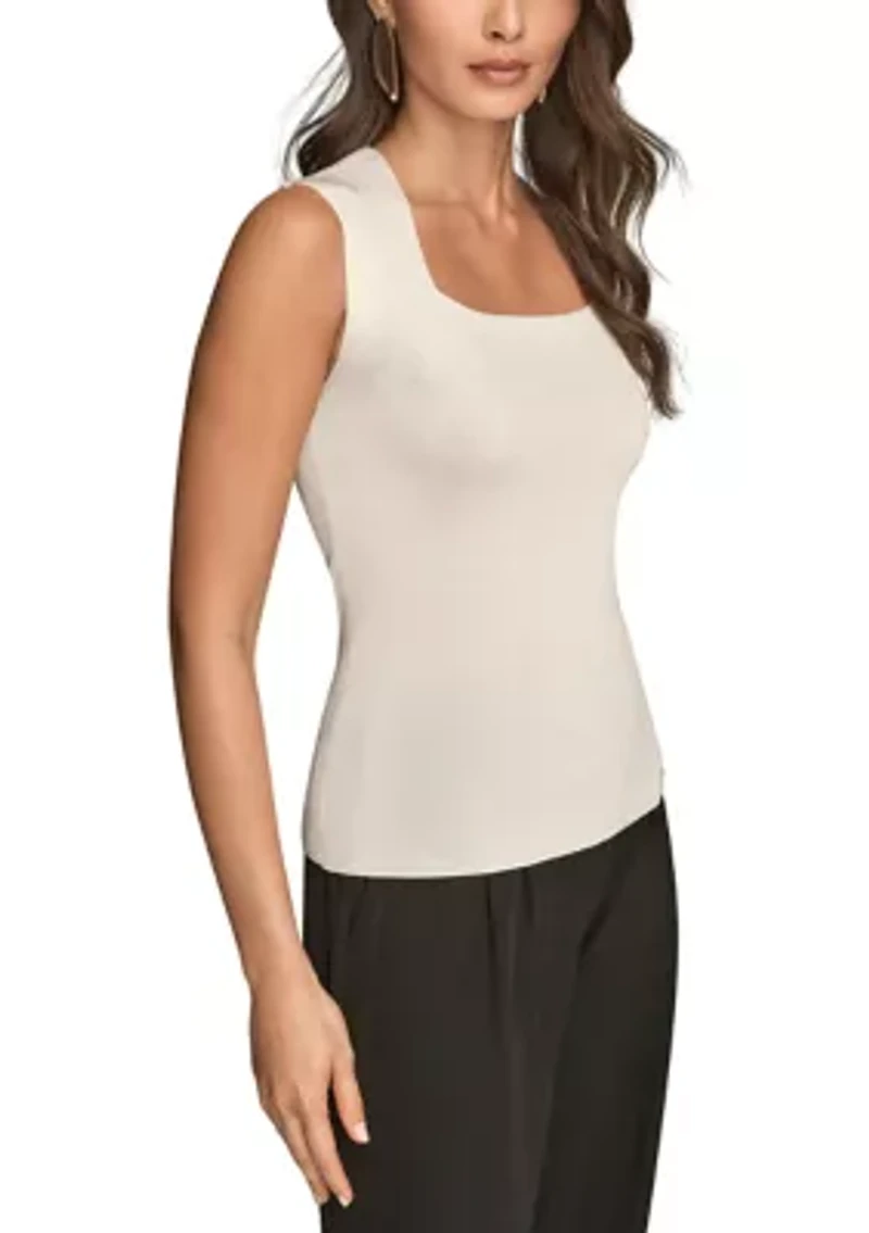 Women's Square Neck Sweater Top