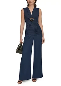 Women's Sleeveless Hardware Knit Top