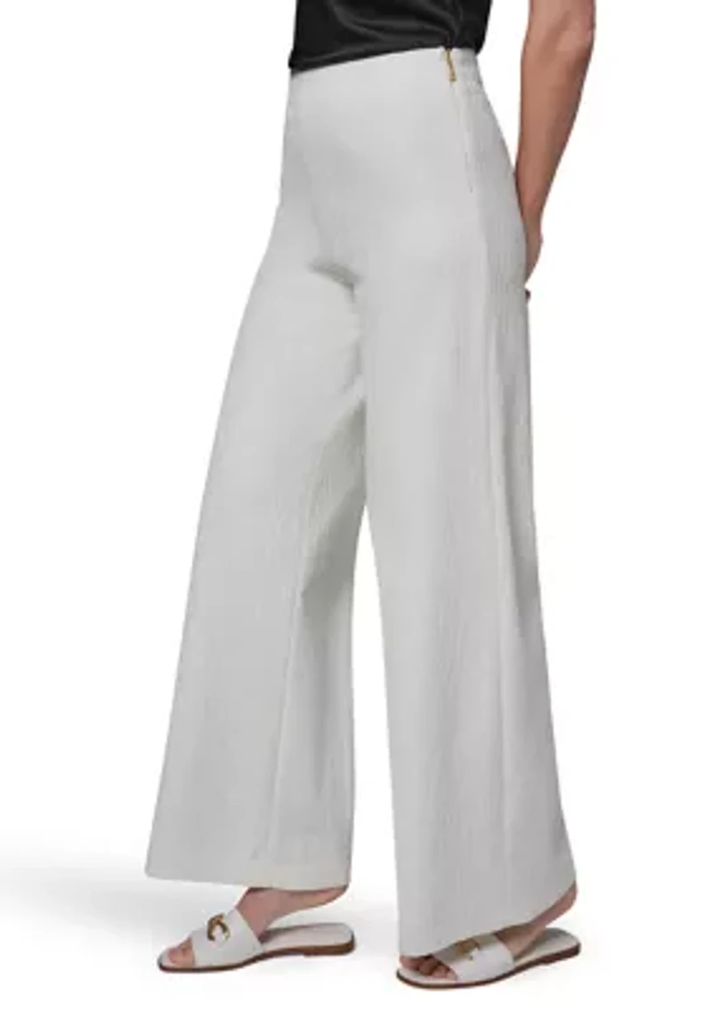 Women's Wide Leg Side Zip Pants