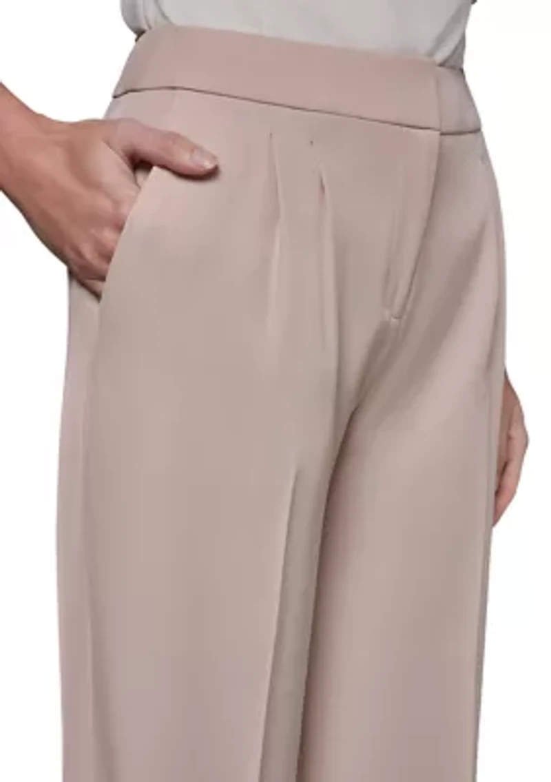 Women's Wide Leg Pleated Pants