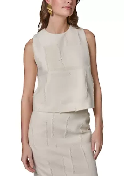 Women's Side Slit Cropped Blouse