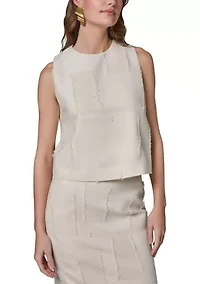 Women's Side Slit Cropped Blouse