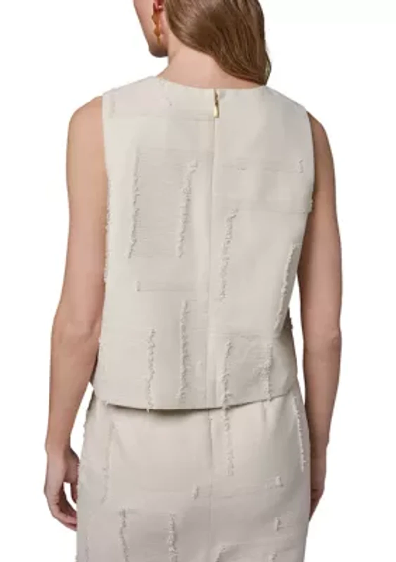 Women's Side Slit Cropped Blouse