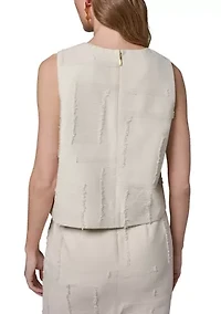 Women's Side Slit Cropped Blouse