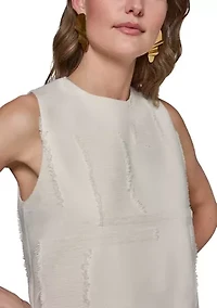 Women's Side Slit Cropped Blouse