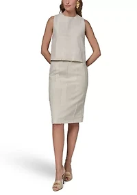 Women's Side Slit Cropped Blouse