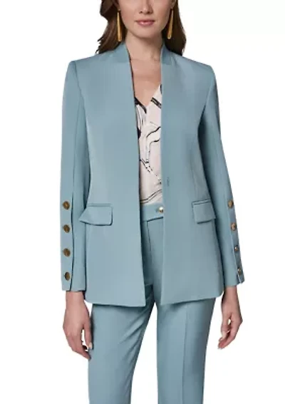 Women's 4 Button Sleeve Blazer