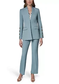 Women's 4 Button Sleeve Blazer