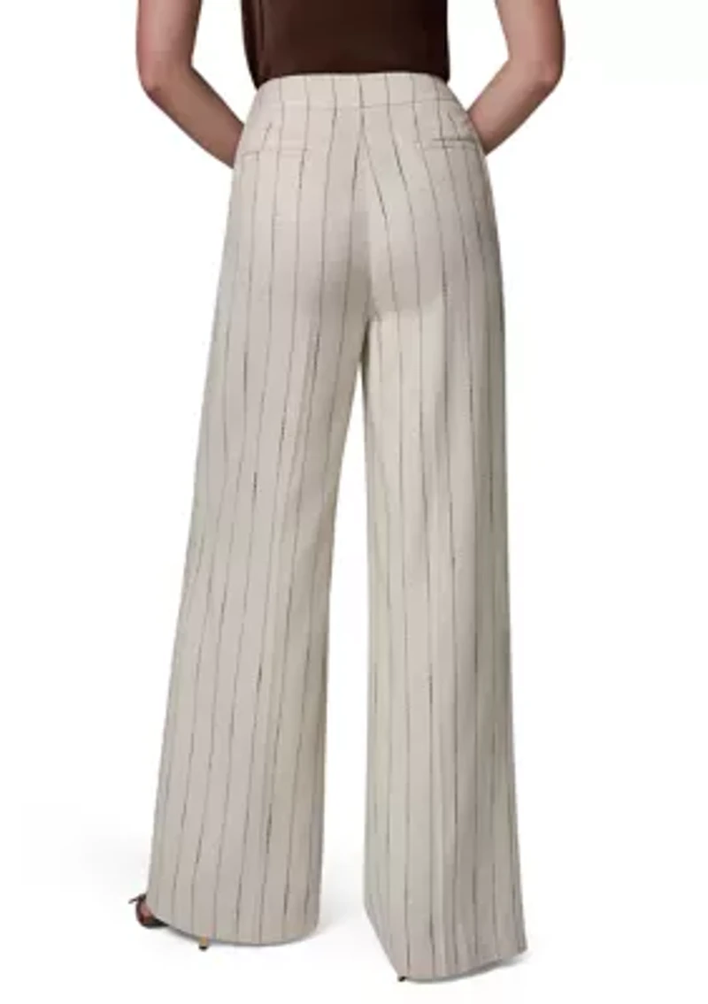 Women's Striped Linen Pants