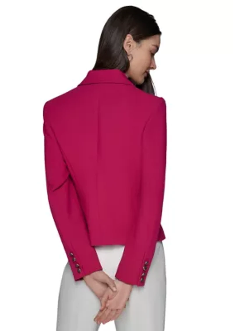 Women's One Button Cropped Jacket