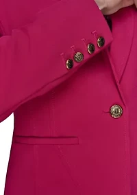 Women's One Button Cropped Jacket