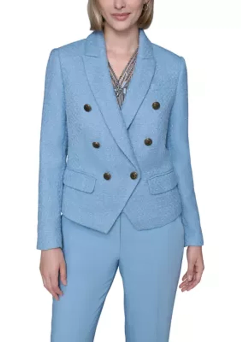 Women's Tweed Double Breasted Jacket