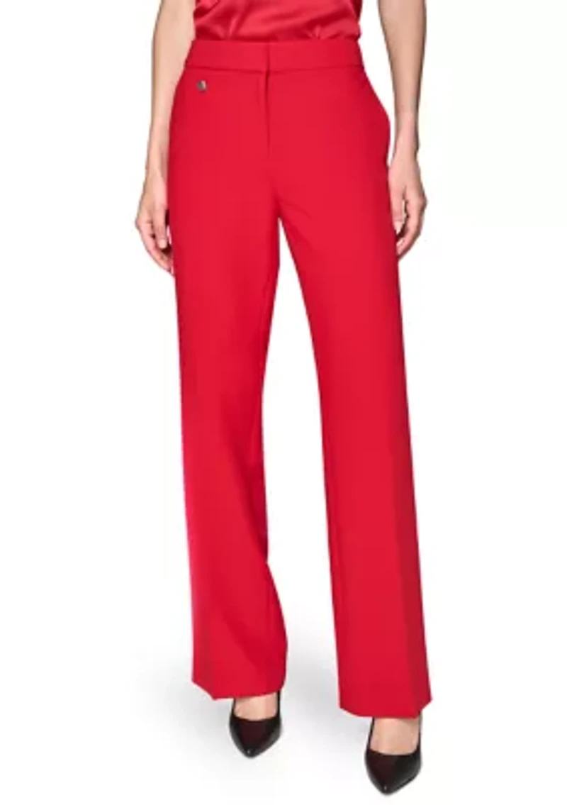 Women's Mid Rise Straight Leg Pants